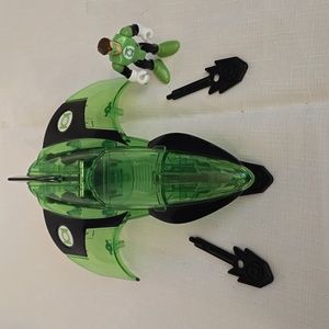 Imaginext Green Lantern Jet, figurine and 3 firing missiles